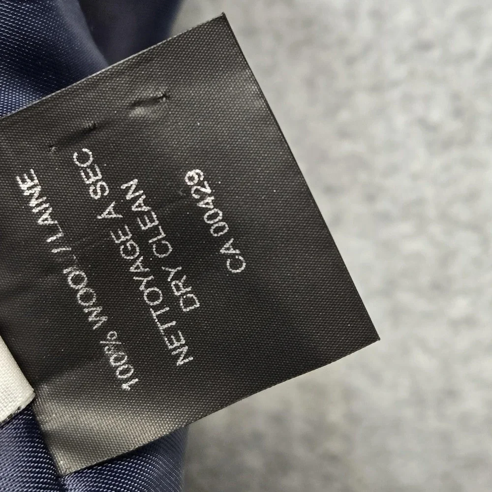 Peter‎ Millar 46 Big & Tall Gray Plaid Wool Sport Coat Mens Single-Breasted